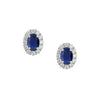 9ct Sapphire & Diamond Earrings