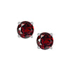 Silver Garnet Earrings