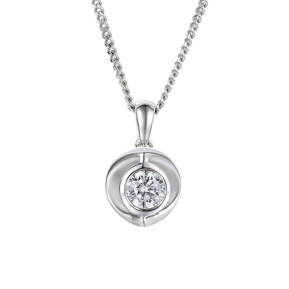 Silver Cubic Zirconia Pendant
