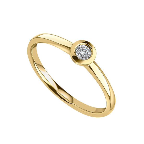 9ct Gold Diamond Ring