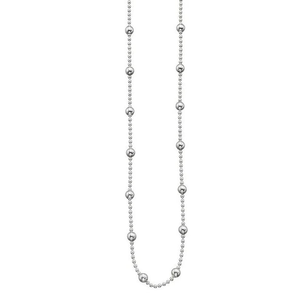 Silver Multi Ball Necklace