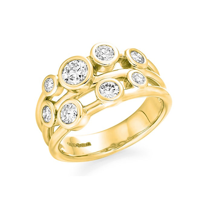 18ct Gold Diamond Scatter Ring