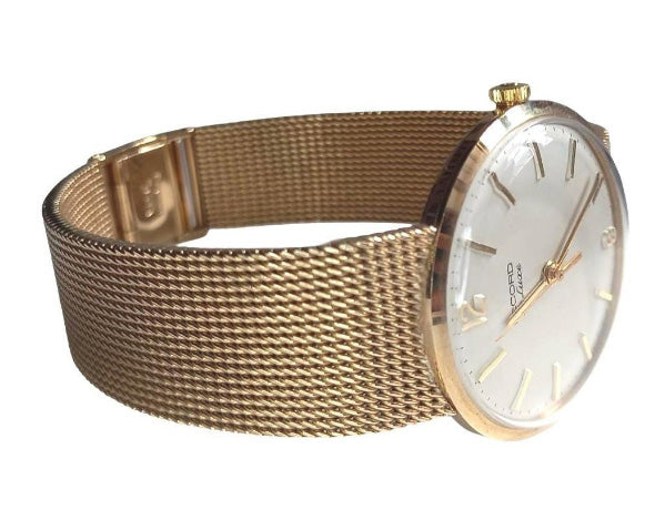 Pre-owned Gents 9ct Gold Record Watch