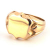 Vintage 18ct Gold Shield Signet Ring
