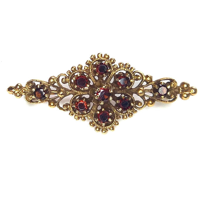 Vintage Garnet Brooch