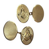Vintage 9ct Gold Masonic Cufflinks