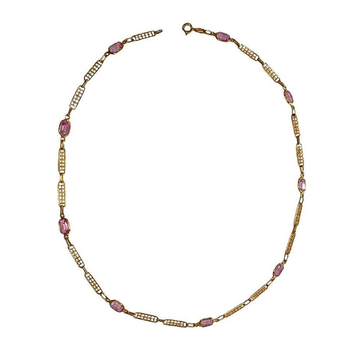 Pre-owned Synthetic Sapphire Necklace