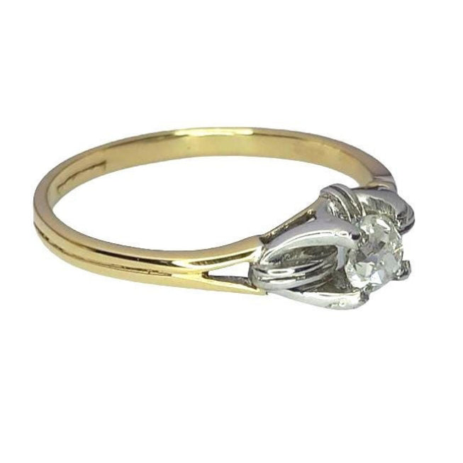 Vintage Diamond Solitaire Ring