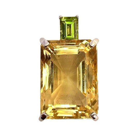 Pre-owned Citrine & Peridot Pendant