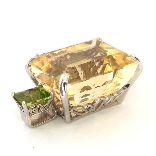 Pre-owned Citrine & Peridot Pendant