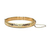 Vintage 9ct Gold Engraved Bangle