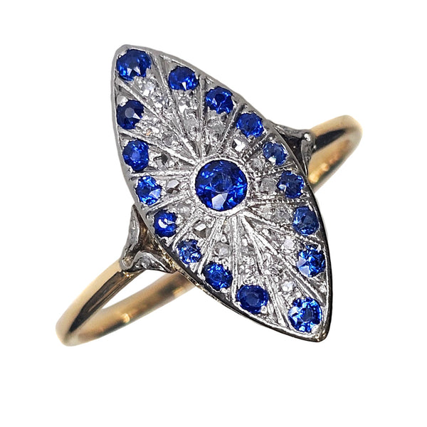 Vintage Sapphire & Diamond Ring