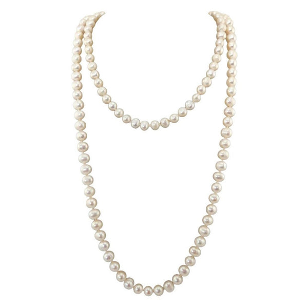 Pre-owned 50-Inch Freshwater Pearl Necklace