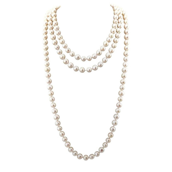 Pre-owned 52-Inch Pearl Necklace