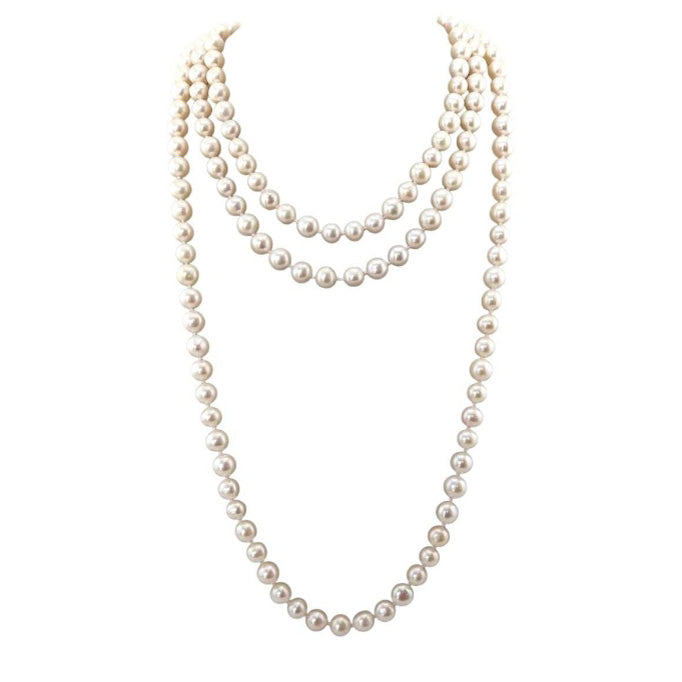 Pre-owned 52-Inch Pearl Necklace