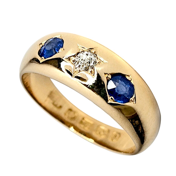 Antique 18ct Sapphire & Diamond Ring