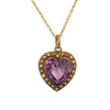 Vintage Amethyst & Seed Pearl Necklace