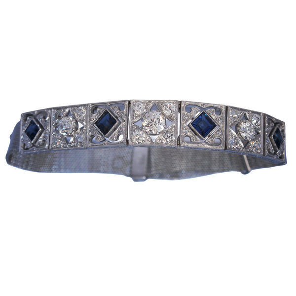 Vintage Sapphire & Diamond Bracelet