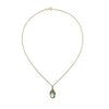 Pre-owned 9ct Gold Blue Topaz Necklace