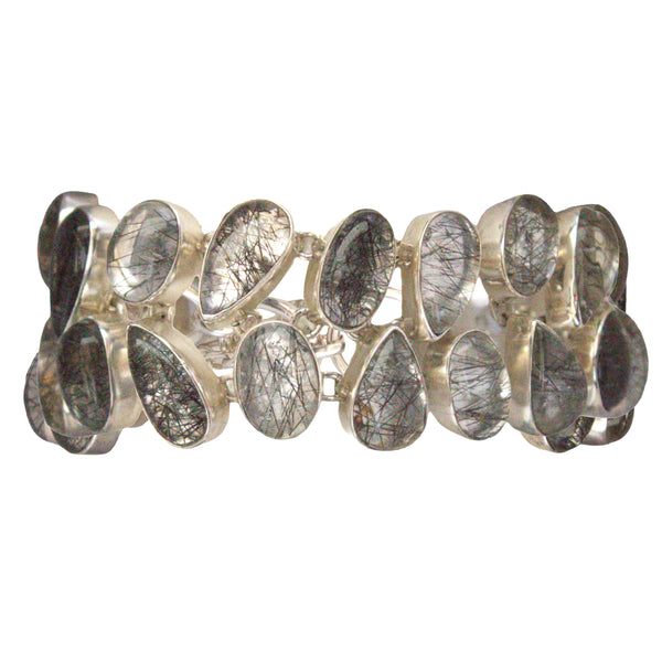 Pre-Owned Silver Rutilated Quartz Bracelet