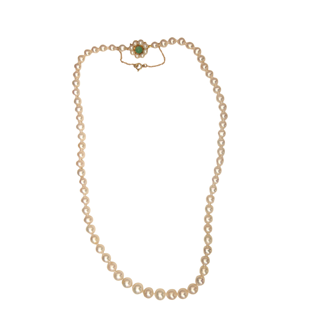 Pre-Owned Cultured Pearl & Turquoise Necklace
