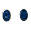 9ct White-Gold Sapphire Stud Earrings