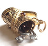 Vintage 9ct Gold Golf Clubs & Bag Charm