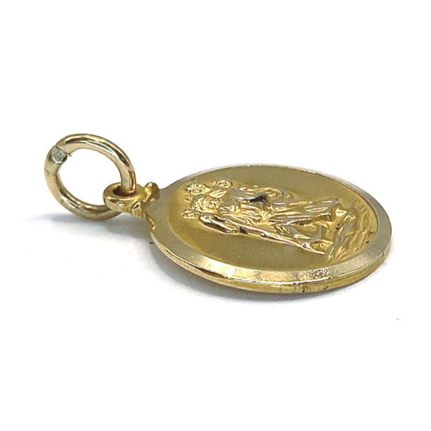 Pre-owned 9ct Gold St Christopher Pendant