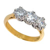 Pre-owned 18ct Gold Diamond Trilogy Ring