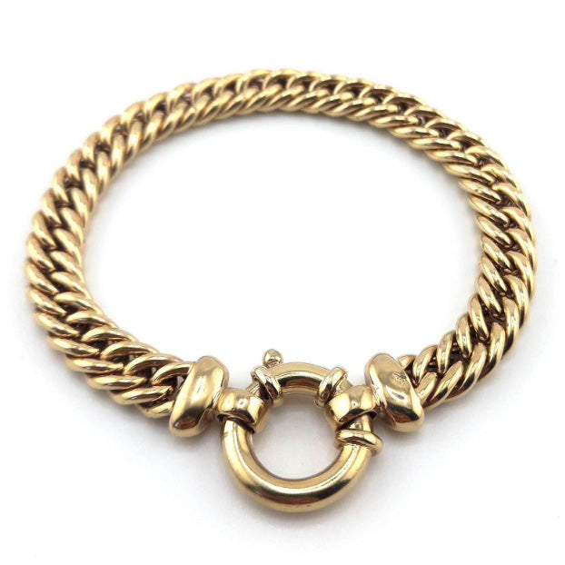 Pre-owned 9ct Gold Bracelet with Jumbo Bolt-Ring Clasp