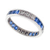 Pre-owned Sapphire & Diamond Full Eternity Ring