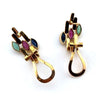 Pre-owned Emerald, Ruby & Sapphire Earrings