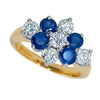 Pre-owned 18ct Gold Sapphire & Diamond Ring