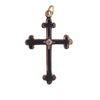 Antique 9ct Gold Diamond Cross Pendant