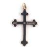 Antique 9ct Gold Diamond Cross Pendant