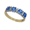Pre-owned 9ct Gold Sapphire & Diamond Ring