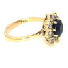 Pre-owned Sapphire & Diamond Cluster Ring