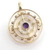 Vintage Amethyst & Seed Pearl Pendant