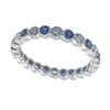 Pre-owned Sapphire & Diamond Full Etenrity Ring