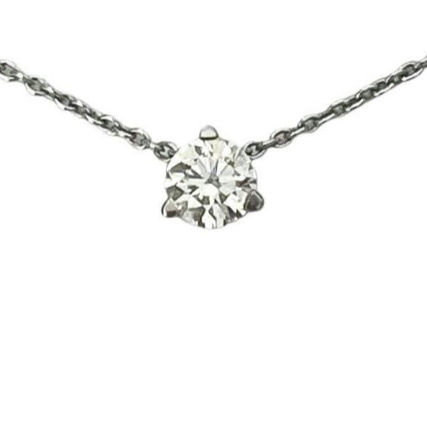 Pre-owned Diamond Soliatire Necklace