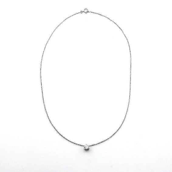 Pre-owned Diamond Soliatire Necklace