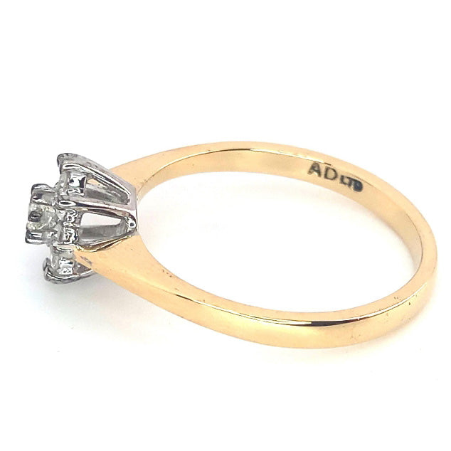 Pre-owned 18ct Diamond Cluster Ring
