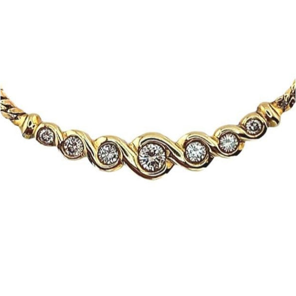 Pre-owned 9ct Gold Diamond Collarette