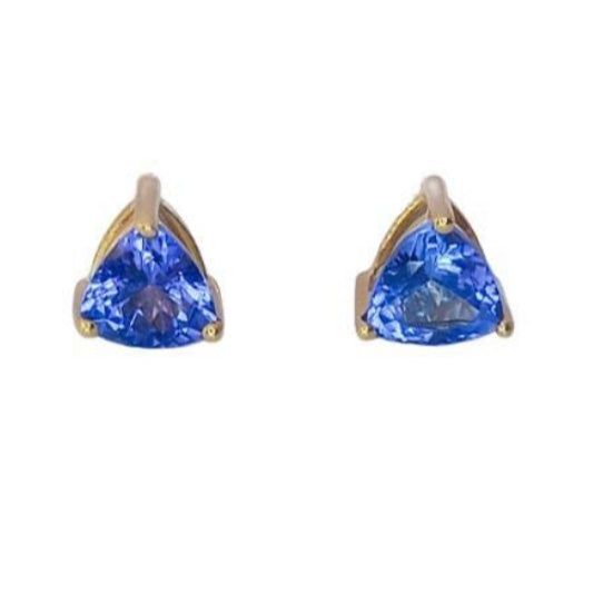 Pre-owned 18ct Tanzanite Stud Earring