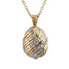 Pre-owned 14ct Gold Diamond Pendnat on a 9ct Gold Chain