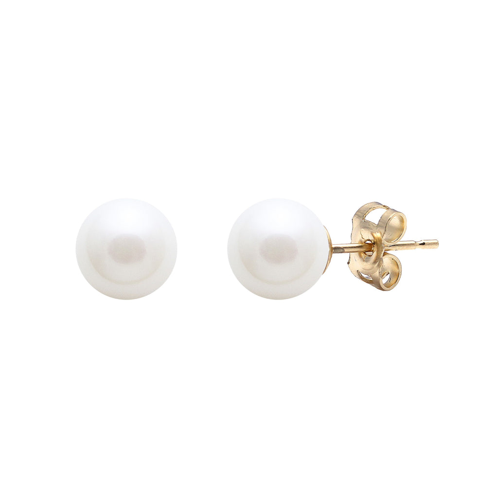 9ct Gold 9-9.5mm Cultured Pearl Studs